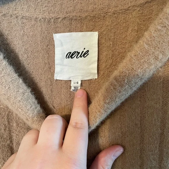 Aerie Tan Soft Cozy Sweater - Picture 2 of 7